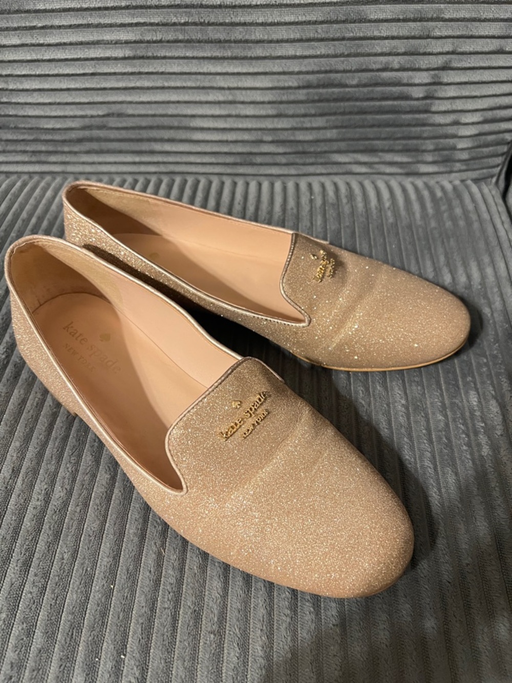 Kate Spade Claudia Rose Good Glitter Claudia Loafers - Picture 2 of 6
